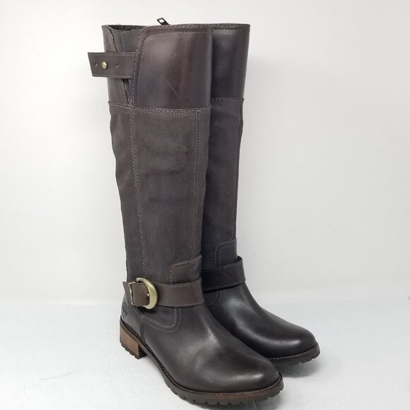 Timberland Bethel Brown Riding Tall Leather Rugged Boots 6.5M Style No. 23689 - Picture 3 of 15